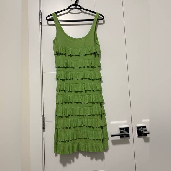 Tango Mango Dresses & Skirts - Chic Green Layered Midi Dress